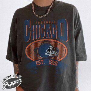 Chicago Football Heritage Edition Comfort Colors T Shirt 166